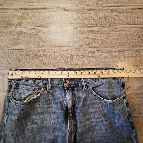 Levi's 505 Jeans 35x29 Regular Fit Straight Distressed Destroyed Paint Splatter - Picture 10 of 13